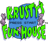 Заставка игры Krusty's Fun House